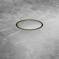 100MM ROUND TILE INSERT FLOOR WASTE 50MM OUTLET BRUSHED GOLD