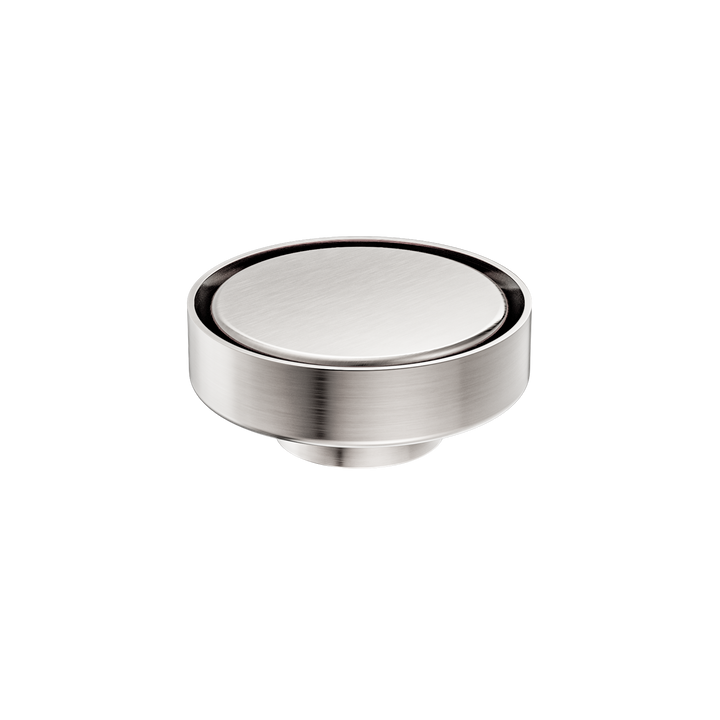 100MM Round Tile Insert Floor Waste 50MM Outlet Brushed Nickel — Floor Wastes & Drains