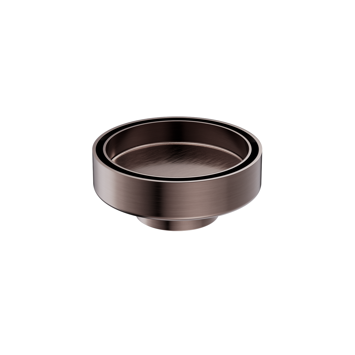 100MM ROUND TILE INSERT FLOOR WASTE 50MM OUTLET BRUSHED BRONZE