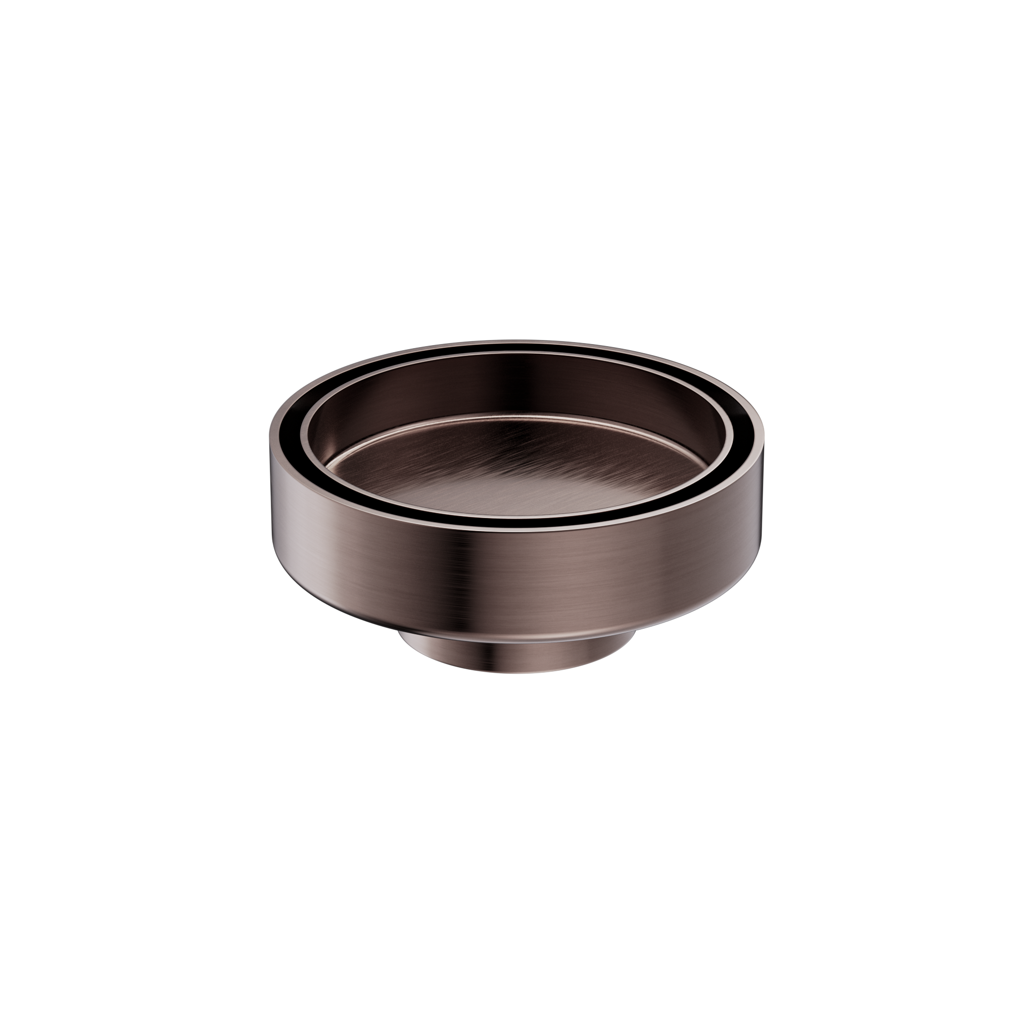 100MM ROUND TILE INSERT FLOOR WASTE 50MM OUTLET BRUSHED BRONZE