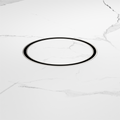 130MM ROUND TILE INSERT FLOOR WASTE 80MM OUTLET BRUSHED NICKEL