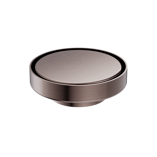 130MM ROUND TILE INSERT FLOOR WASTE 80MM OUTLET BRUSHED BRONZE