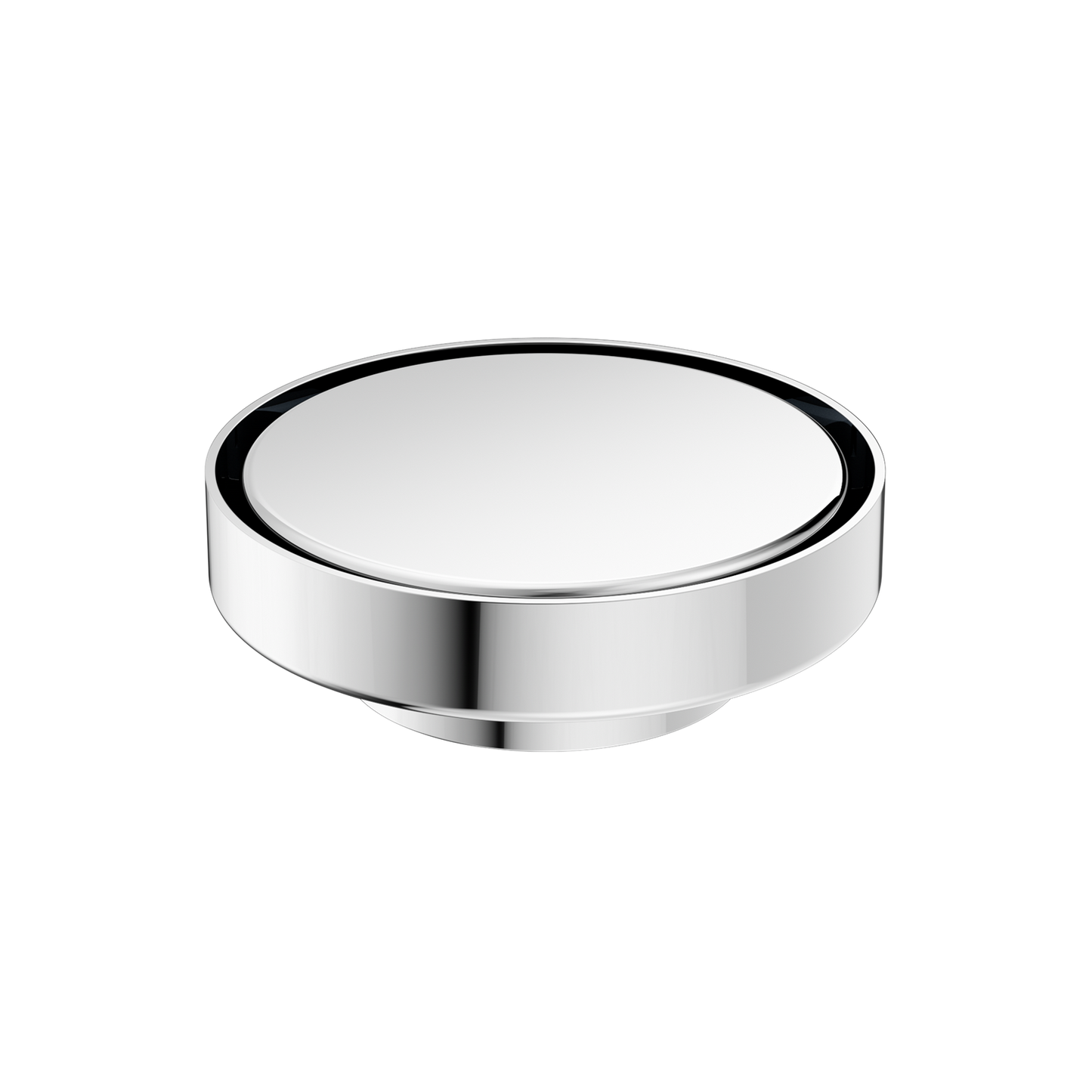 130MM ROUND TILE INSERT FLOOR WASTE 80MM OUTLET CHROME