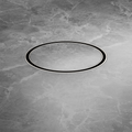 130MM ROUND TILE INSERT FLOOR WASTE 80MM OUTLET CHROME