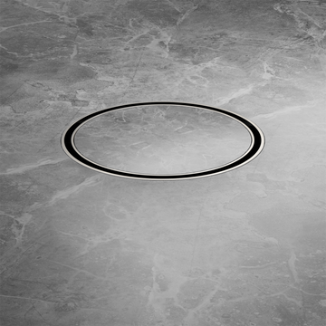130MM Round Tile Insert Floor Waste 80MM Outlet Chrome — Chrome & Stainless, Floor Wastes & Drains