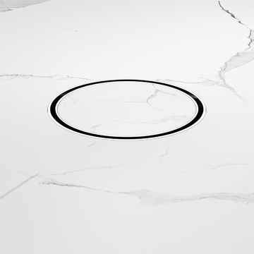 130MM Round Tile Insert Floor Waste 80MM Outlet Chrome — Chrome & Stainless, Floor Wastes & Drains