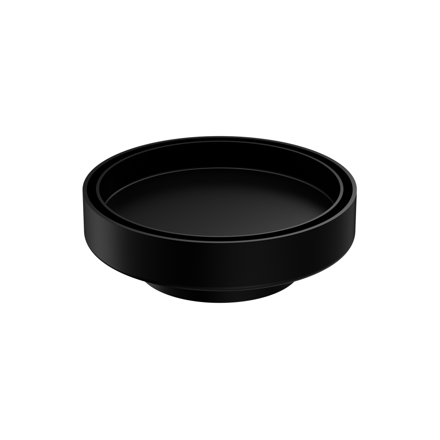 130MM ROUND TILE INSERT FLOOR WASTE 80MM OUTLET MATTE BLACK