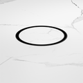 130MM ROUND TILE INSERT FLOOR WASTE 80MM OUTLET MATTE BLACK