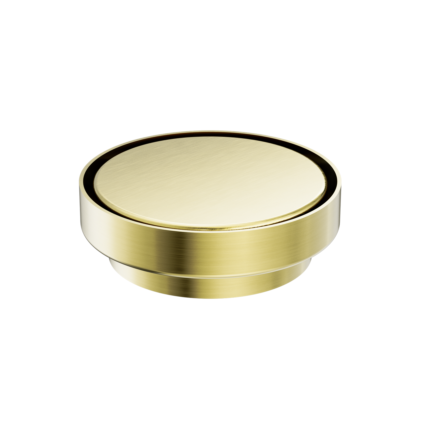 130MM ROUND TILE INSERT FLOOR WASTE 100MM OUTLET BRUSHED GOLD