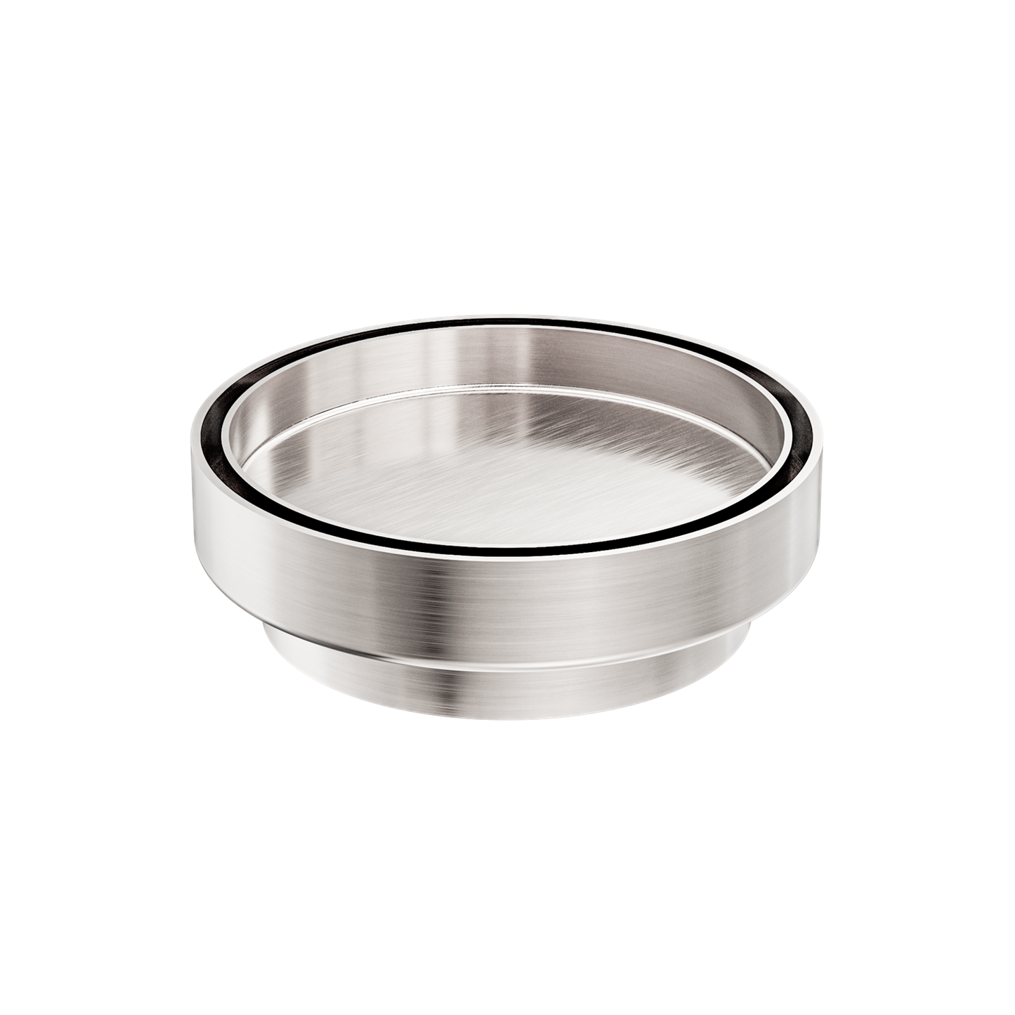 130MM ROUND TILE INSERT FLOOR WASTE 100MM OUTLET BRUSHED NICKEL