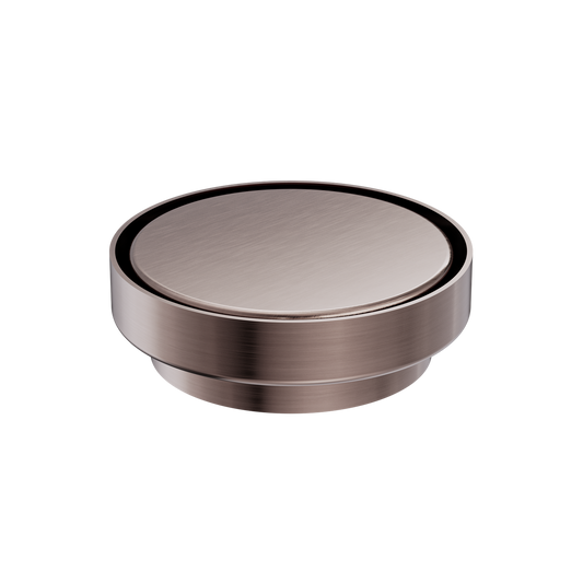 130MM ROUND TILE INSERT FLOOR WASTE 100MM OUTLET BRUSHED BRONZE