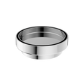 130MM ROUND TILE INSERT FLOOR WASTE 100MM OUTLET CHROME