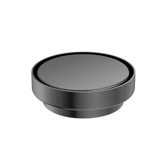 130MM ROUND TILE INSERT FLOOR WASTE 100MM OUTLET GUN METAL