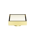 100MM SQUARE TILE INSERT FLOOR WASTE 50MM OUTLET BRUSHED GOLD