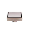 100MM SQUARE TILE INSERT FLOOR WASTE 50MM OUTLET BRUSHED BRONZE