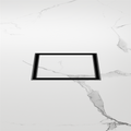 100MM SQUARE TILE INSERT FLOOR WASTE 50MM OUTLET MATTE BLACK