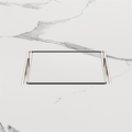 100MM SQUARE TILE INSERT FLOOR WASTE 80MM OUTLET BRUSHED NICKEL