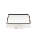 100MM SQUARE TILE INSERT FLOOR WASTE 80MM OUTLET BRUSHED NICKEL