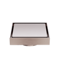 100MM SQUARE TILE INSERT FLOOR WASTE 80MM OUTLET BRUSHED BRONZE