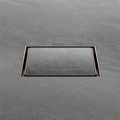 100MM SQUARE TILE INSERT FLOOR WASTE 80MM OUTLET BRUSHED BRONZE