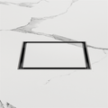 100MM SQUARE TILE INSERT FLOOR WASTE 80MM OUTLET GUN METAL