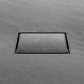 100MM SQUARE TILE INSERT FLOOR WASTE 80MM OUTLET GUN METAL
