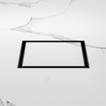 100MM SQUARE TILE INSERT FLOOR WASTE 80MM OUTLET MATTE BLACK