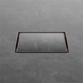 130MM SQUARE TILE INSERT FLOOR WASTE 100MM OUTLET BRUSHED BRONZE