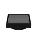 130MM SQUARE TILE INSERT FLOOR WASTE 100MM OUTLET MATTE BLACK