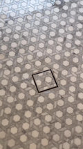 100MM SQUARE TILE INSERT FLOOR WASTE 80MM OUTLET BRUSHED NICKEL