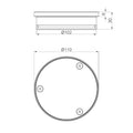 316L Stainless Round Clear Out 100mm Outlet
