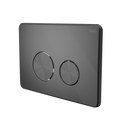 IN WALL TOILET PUSH PLATE GUN METAL