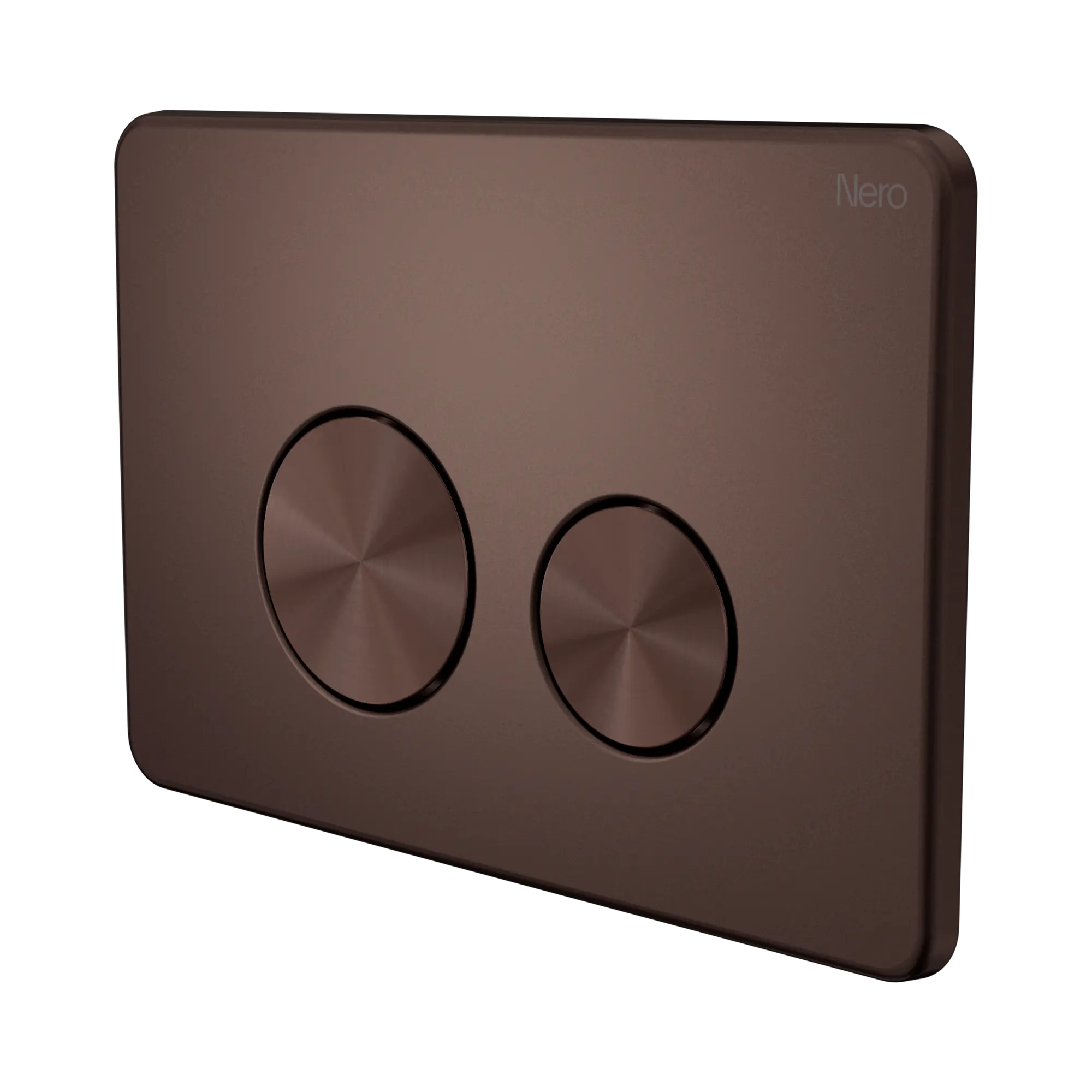 In Wall Toilet Push Plate Rome Bronze