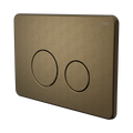 In Wall Toilet Push Plate Tumbled Antique Brass