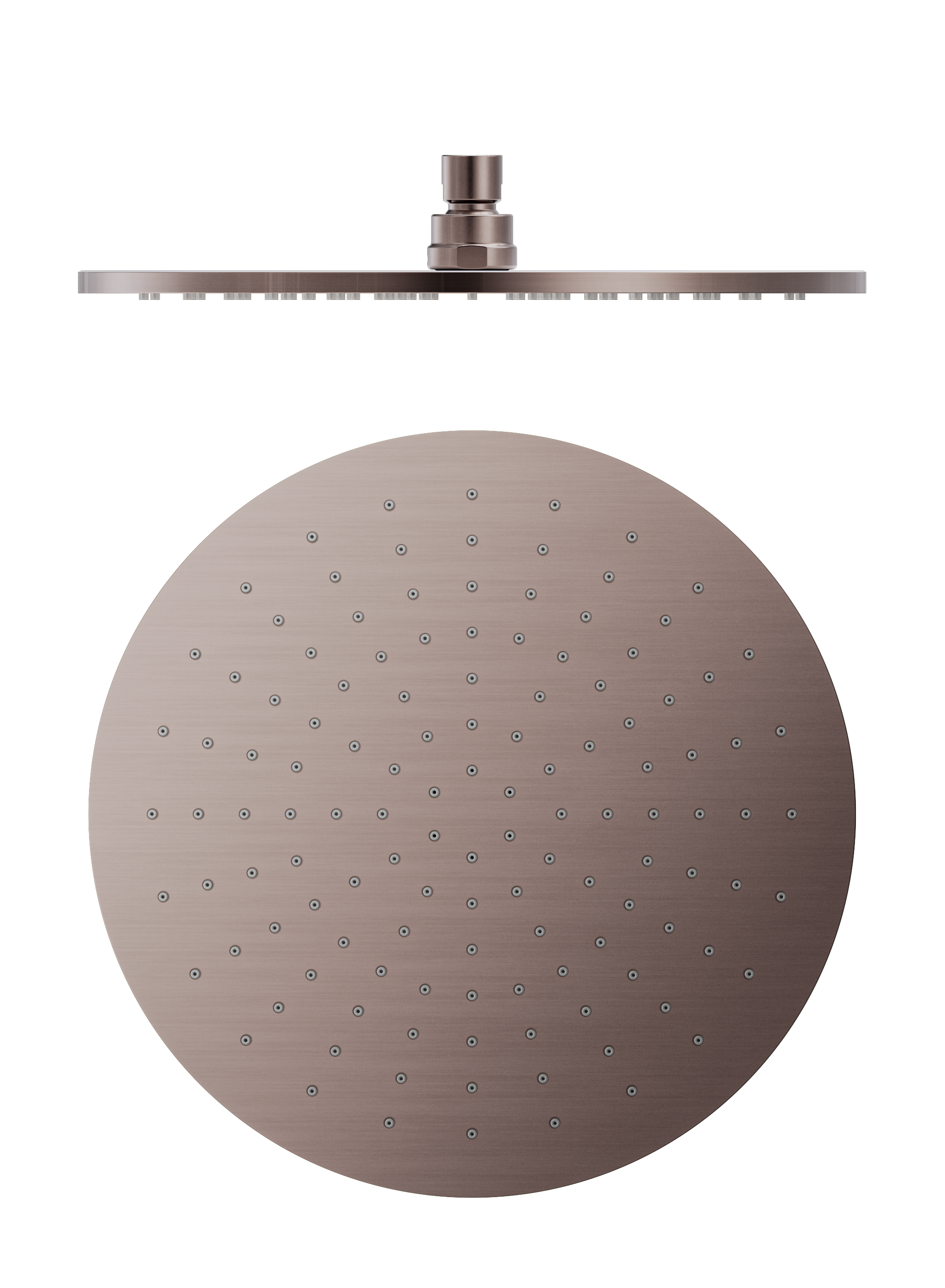 300MM ROUND SHOWER HEAD BRUSHED BRONZE