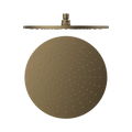 300MM Round Shower Head Tumbled Antique Brass — Gold & Brass