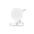 300mm Round Shower Head Rome Bronze