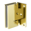 90 DEGREE GLASS TO WALL SHOWER HINGE 10MM GLASS BRUSHED GOLD