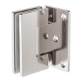 90 DEGREE GLASS TO WALL SHOWER HINGE 10MM GLASS BRUSHED NICKEL