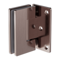 90 DEGREE GLASS TO WALL SHOWER HINGE 10MM GLASS BRUSHED BRONZE