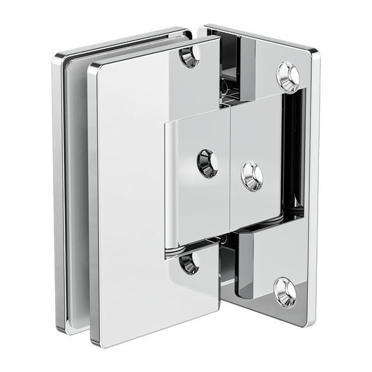 90 DEGREE GLASS TO WALL SHOWER HINGE 10MM GLASS CHROME
