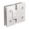 180 DEGREE GLASS TO GLASS SHOWER HINGE 10MM GLASS BRUSHED NICKEL