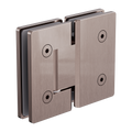 180 DEGREE GLASS TO GLASS SHOWER HINGE 10MM GLASS BRUSHED BRONZE