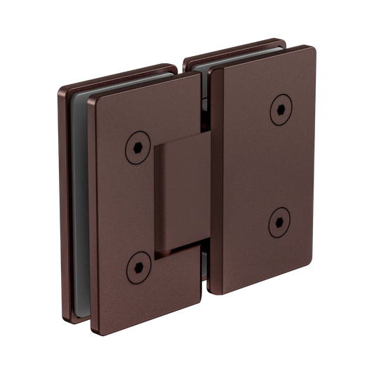 180 Degree Glass To Glass Shower Hinge 10mm Glass Rome Bronze