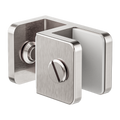 OVER-PANEL GLASS TO GLASS FITTING 10MM GLASS BRUSHED NICKEL