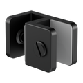 OVER-PANEL GLASS TO GLASS FITTING 10MM GLASS MATTE BLACK