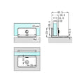 SHOWER F BRACKET 10MM GLASS CHROME