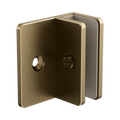 Shower F Bracket 10mm Glass Tumbled Antique Brass