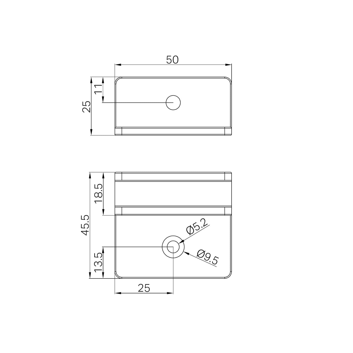 Shower F Bracket 10mm Glass Rome Bronze