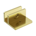SHOWER F BRACKET 10MM GLASS BRUSHED GOLD